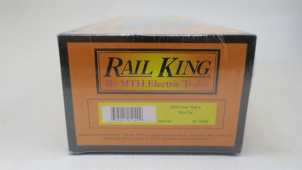 30-74045 MTH 2003 San Francisco New Year's Holiday Box Car New O Gauge - WISE GUYS HOBBIES LLC
