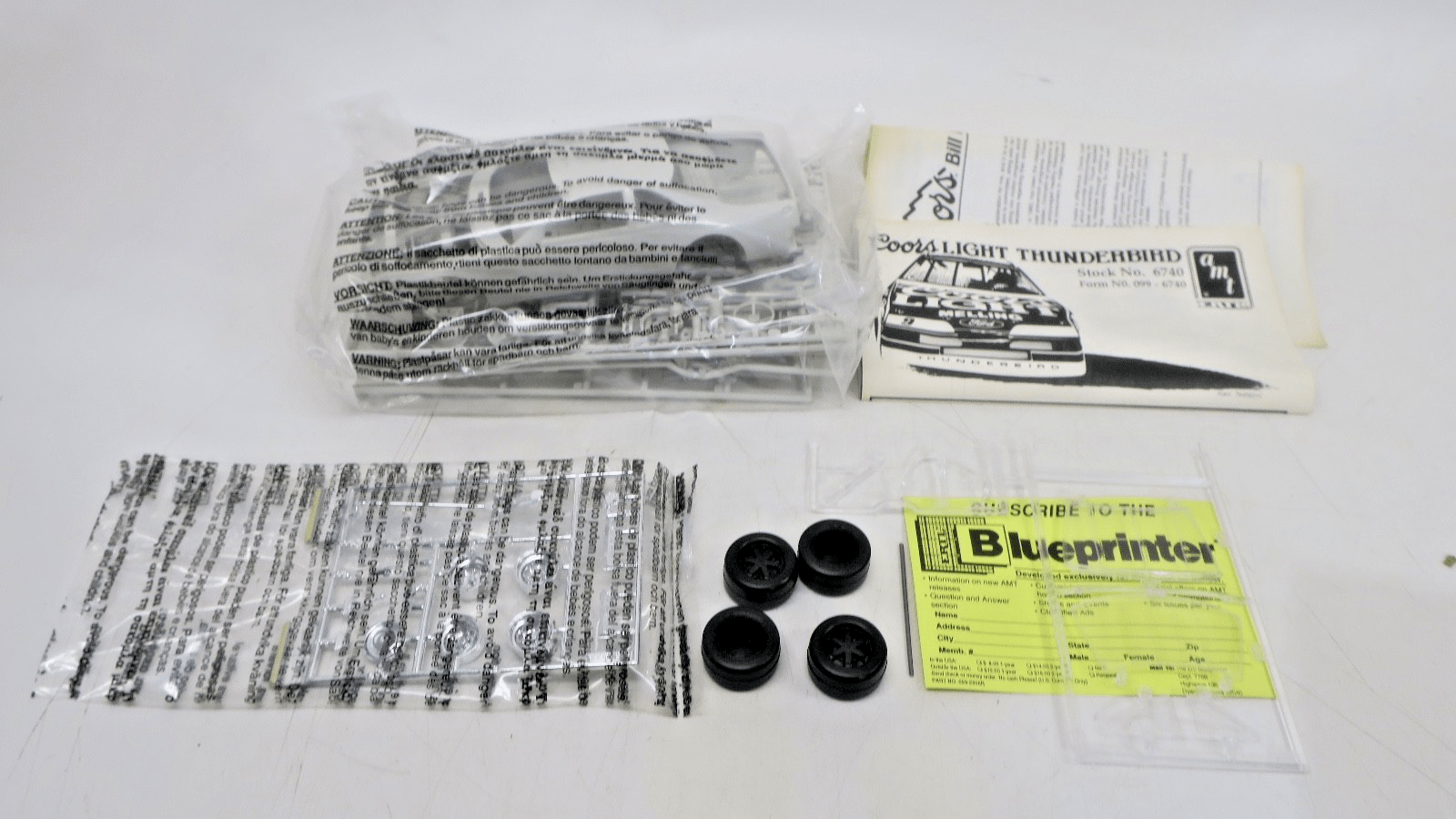 AMT 1/25 6740 Ford Thunderbird NASCAR Model Kit - WISE GUYS HOBBIES LLC