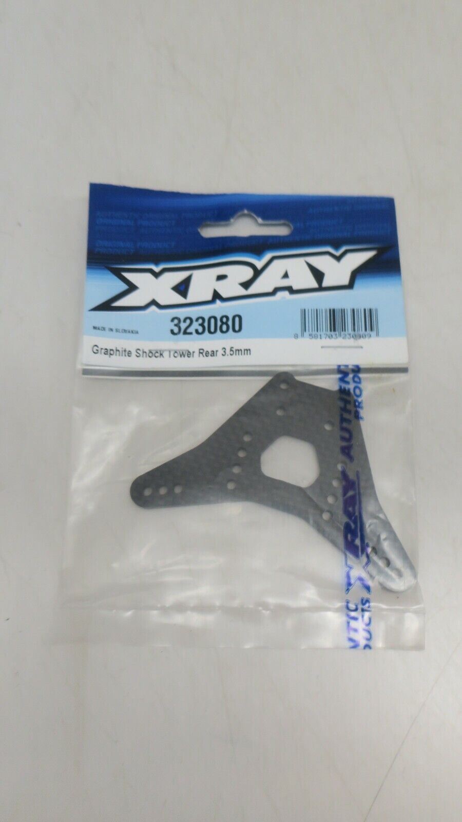 Xray Graphite Shock Tower Rear 3.5mm - Lower 323084 - WISE GUYS HOBBIES LLC