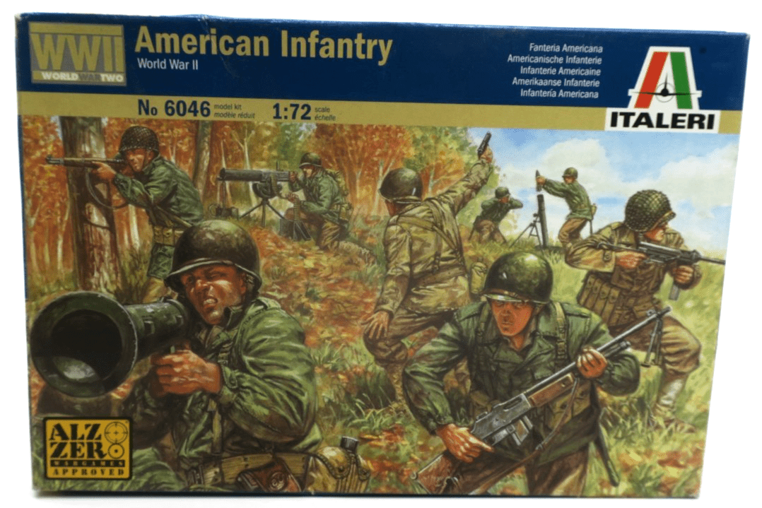 Italeri 1/72 American Infantry Model Kit 6046 - WISE GUYS HOBBIES LLC