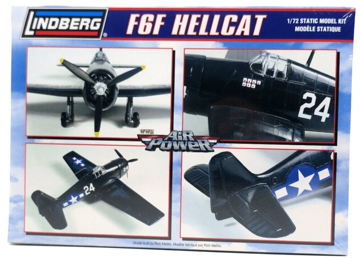 Lindberg Air Power 1/72 F6F Hellcat Model Kit No. 70523 - WISE GUYS HOBBIES LLC