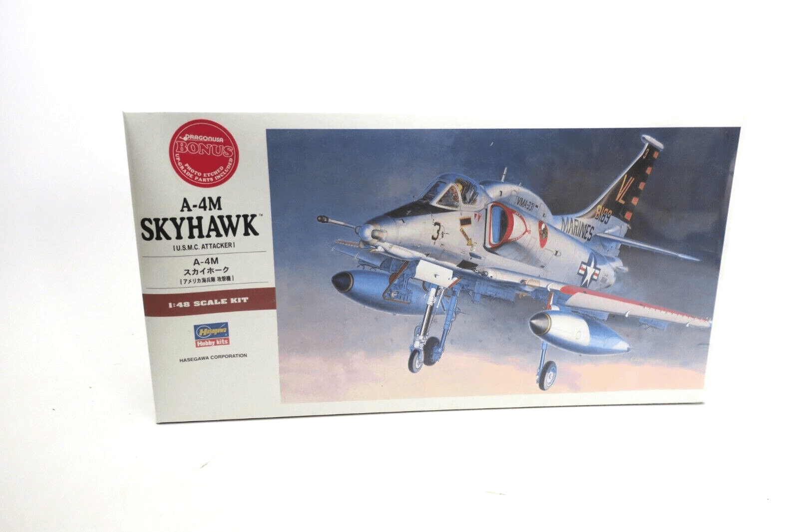 Hasegawa A-4M Skyhawk USMC Attacker 1/48 Aircraft Plastic Model Kit PT33 07233 - WISE GUYS HOBBIES LLC