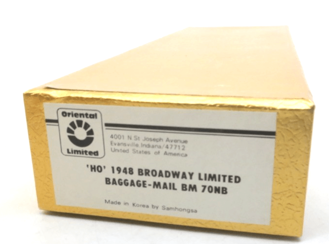 HO NEW Brass Oriental Limited 1948 PRR Broadway Limited Baggage Mail Car 70NB - WISE GUYS HOBBIES LLC