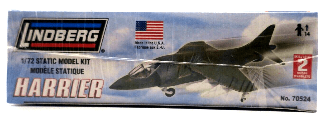 Lindberg Air Power 1/72 Harrier Model Kit No. 70524 - WISE GUYS HOBBIES LLC