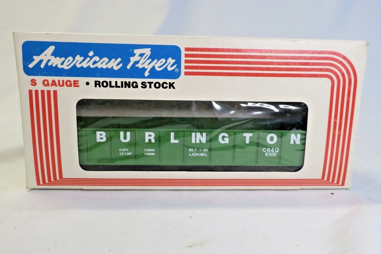 AMERICAN FLYER S GAUGE BURLINGTON NORTHERN CB&Q 4-9300 BY LIONEL LNIB - WISE GUYS HOBBIES LLC