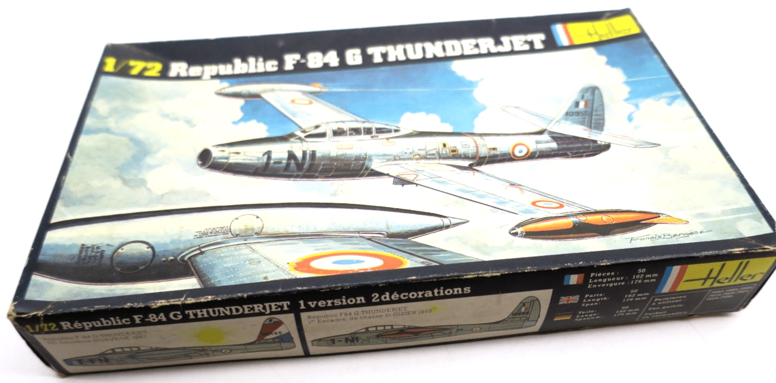 Heller 1/72 Republic F-84G Thunderjet Model Kit - WISE GUYS HOBBIES LLC