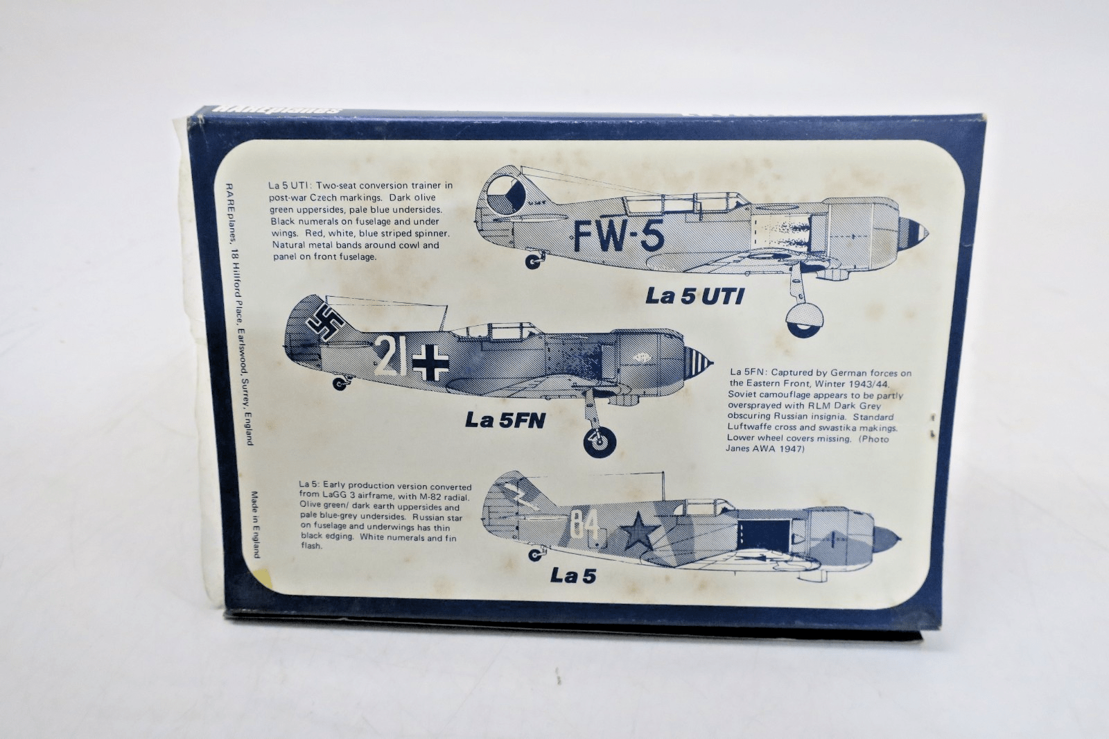 RAREplane 1/72 Lavochkin LA-5 FN Vacuum-Formed Model Kit - WISE GUYS HOBBIES LLC
