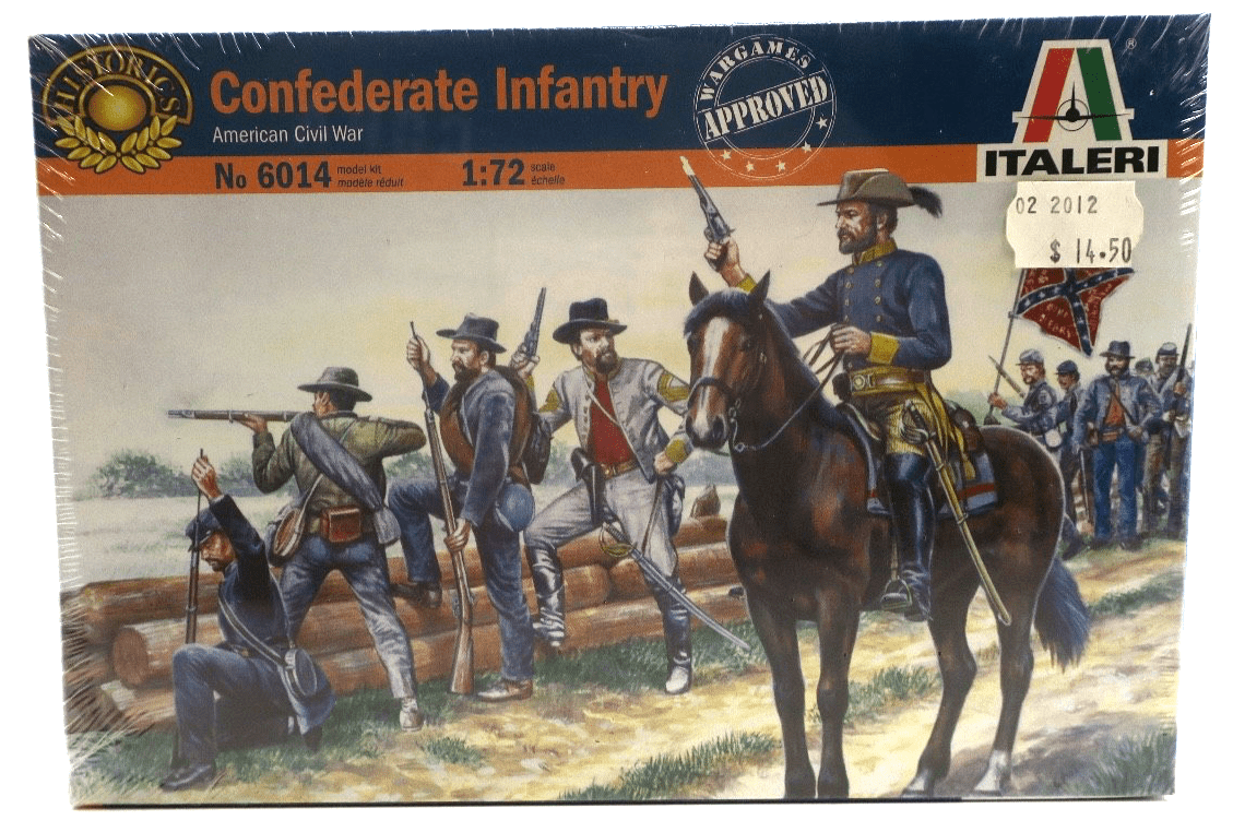Italeri 1/72 Confederate Infantry Model Kit 6014 - WISE GUYS HOBBIES LLC