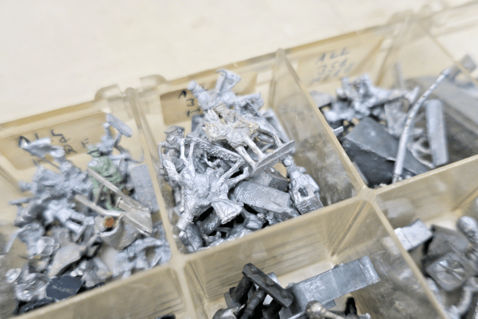 Assorted Box Of Tin Wargaming Miniatures - WISE GUYS HOBBIES LLC