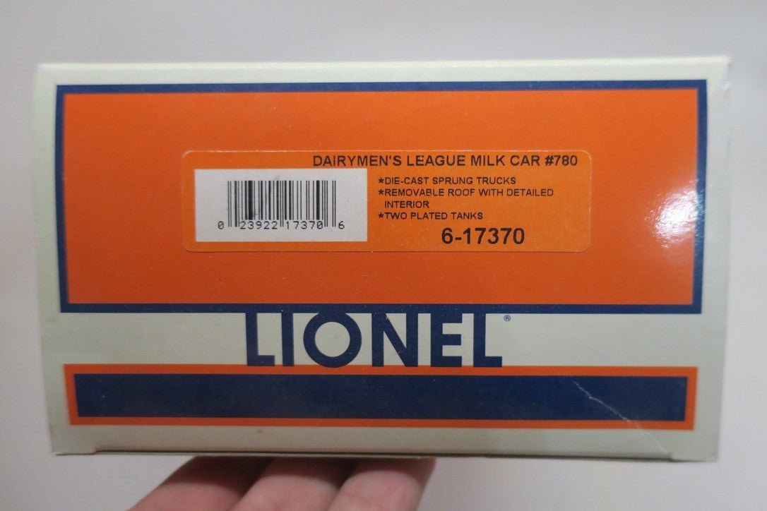 Lionel 6 - 17370 Dairymen's League O Scale Milk Reefer Car 780 W Original Box New - WISE GUYS HOBBIES LLC