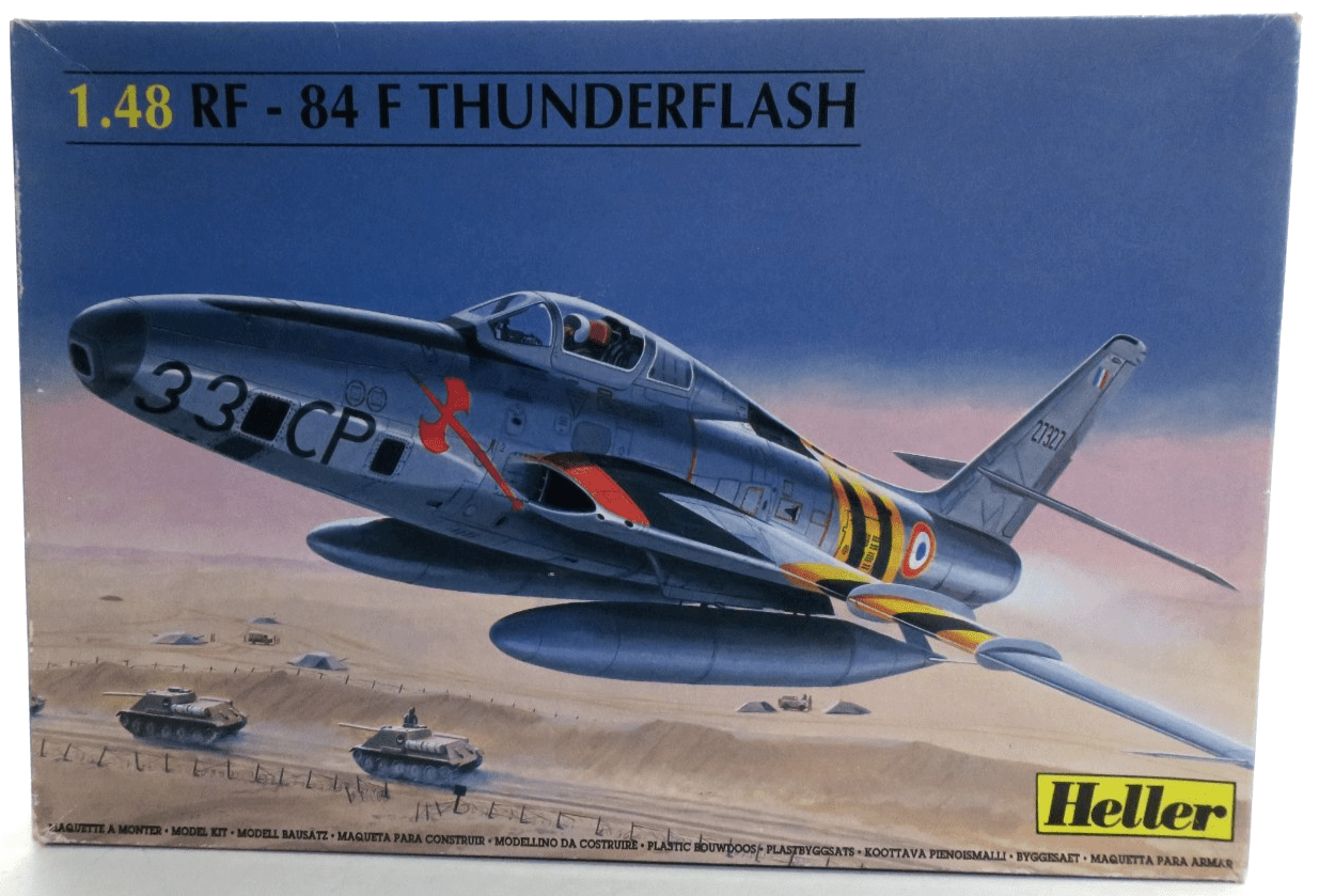 Heller 1/48 RF-84 Thunderflash Model Kit 80417 - WISE GUYS HOBBIES LLC