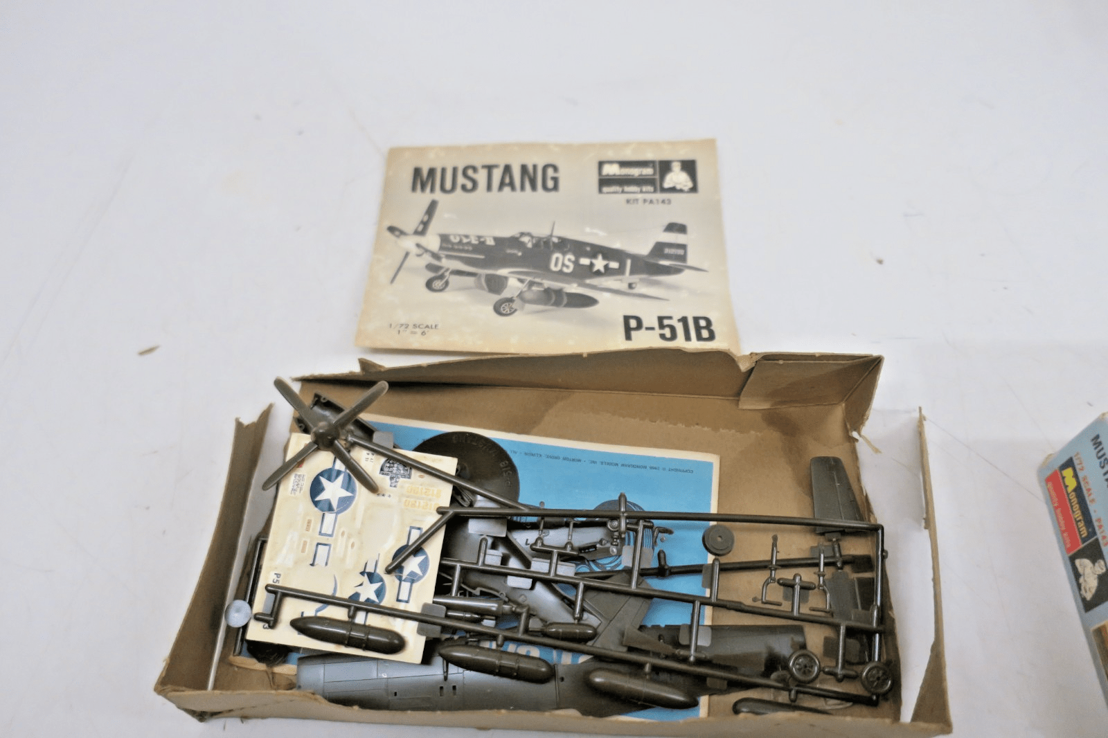 Monogram 1/72 Mustang P - 51B Model Kit PA143 - WISE GUYS HOBBIES LLC