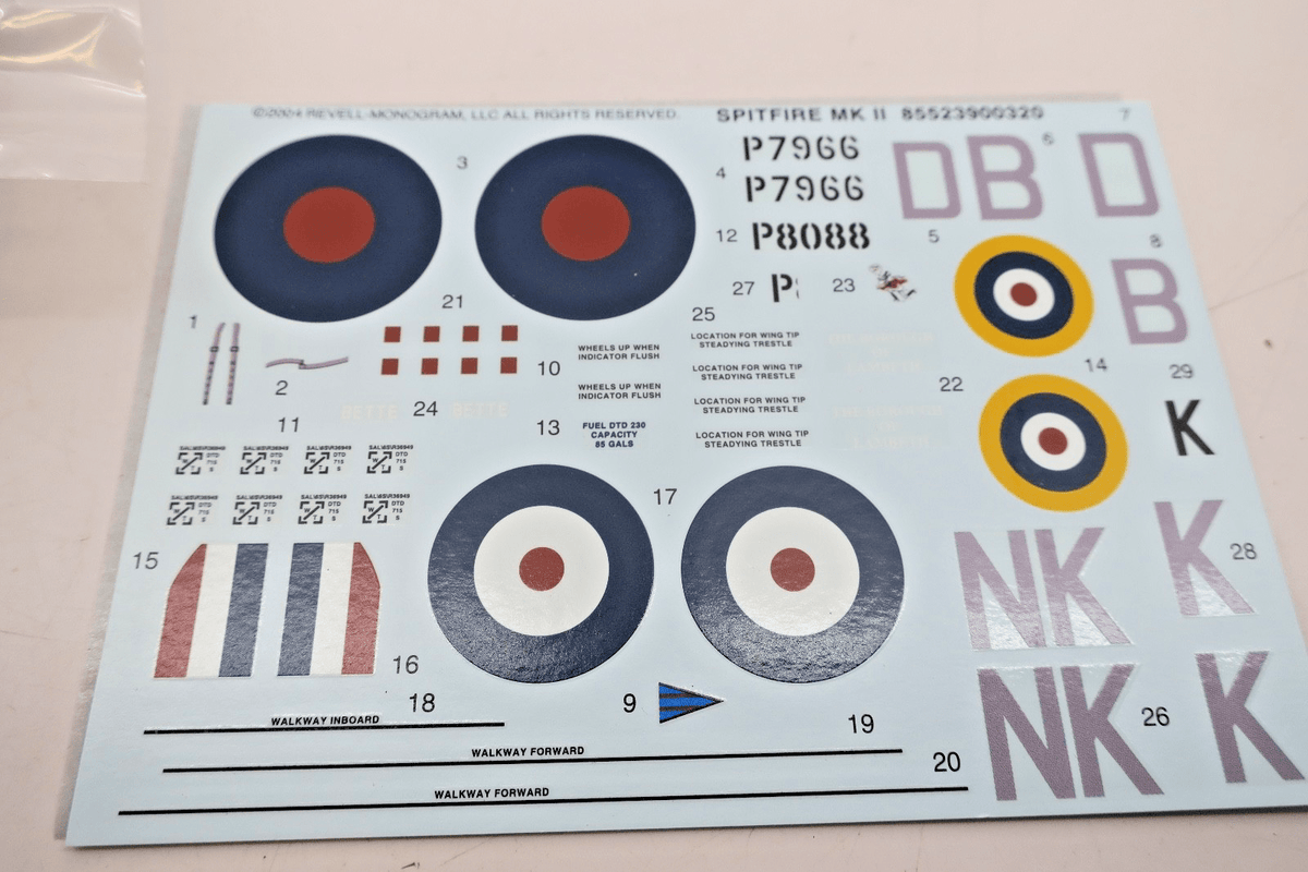 Revell 1/48 Spitfire Mk II Model Kit 85 - 5239 - WISE GUYS HOBBIES LLC