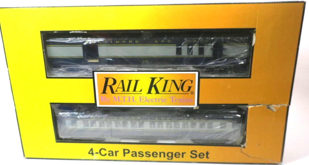 MTH O BALITMORE & OHIO 60' MADISON PASSENGER - 4 CAR SET 30-69188