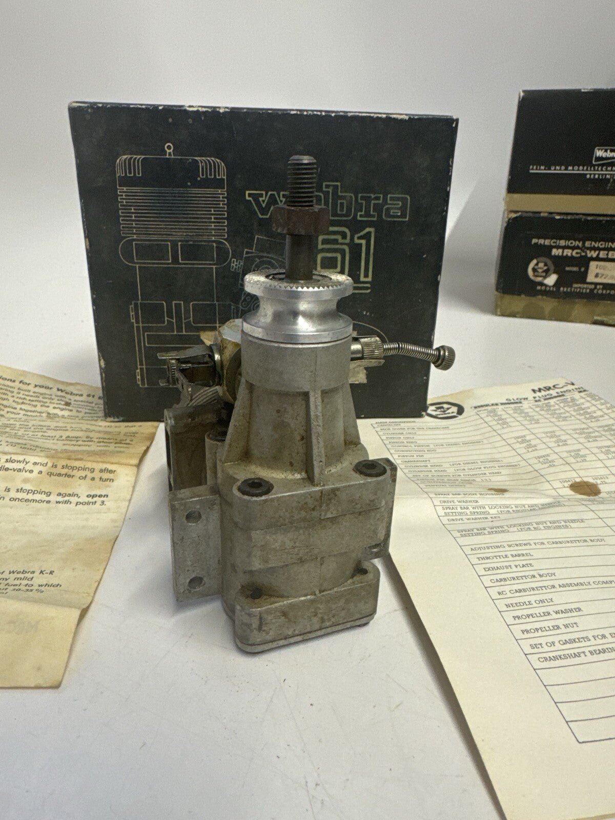 WEBRA MODEL AIRPLANE ENGINE R/C 61 RC 10CCM 1020 - WISE GUYS HOBBIES LLC