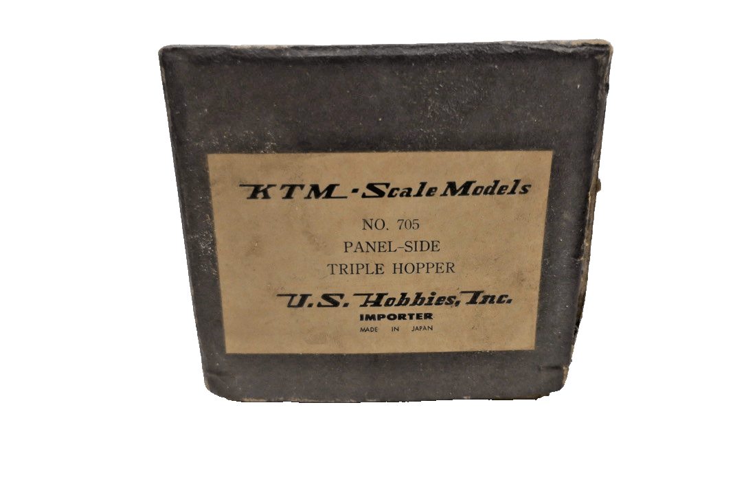 KTM 705 O Scale BRASS panel Side Triple Hopper NEW - WISE GUYS HOBBIES LLC