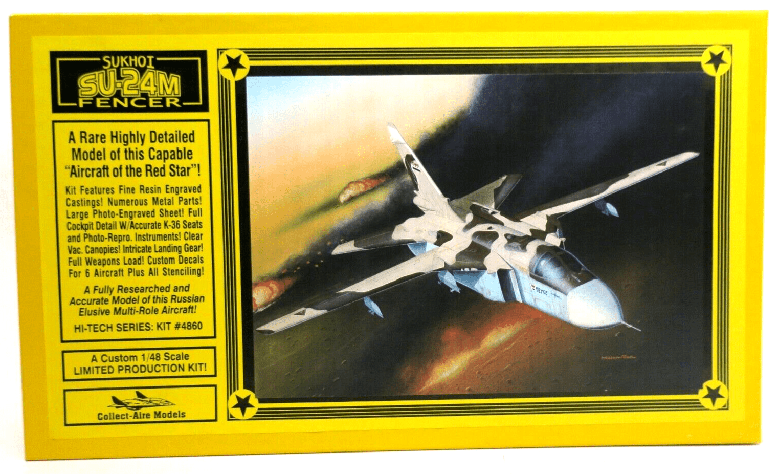 RARE Collect-Aire 1/48 SU-24M Fencer Model Kit No. 4860 - WISE GUYS HOBBIES LLC