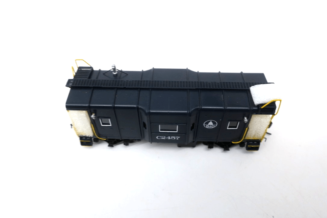 HO Brass Overland 4205.1 Baltimore & Ohio I-12 Modernized Caboose C2457 (Blue) - WISE GUYS HOBBIES LLC