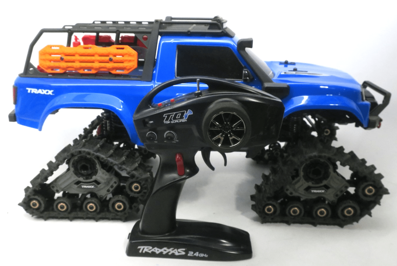 Traxxas TRX-4 All Terrain Equipped blue Clipless Body W/ Tracks - WISE GUYS HOBBIES LLC