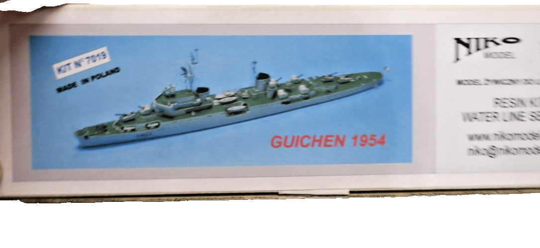 1/700 NIKO GUICHEN 1954 KIT NO 7019 RESIN PE WATERLINE SHIP MODEL KIT - WISE GUYS HOBBIES LLC