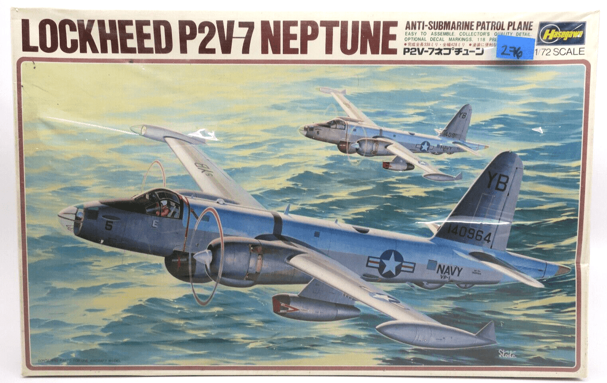 SEALED Hasegawa 1/72 Lockheed P2V7 Neptune Model Kit - WISE GUYS HOBBIES LLC