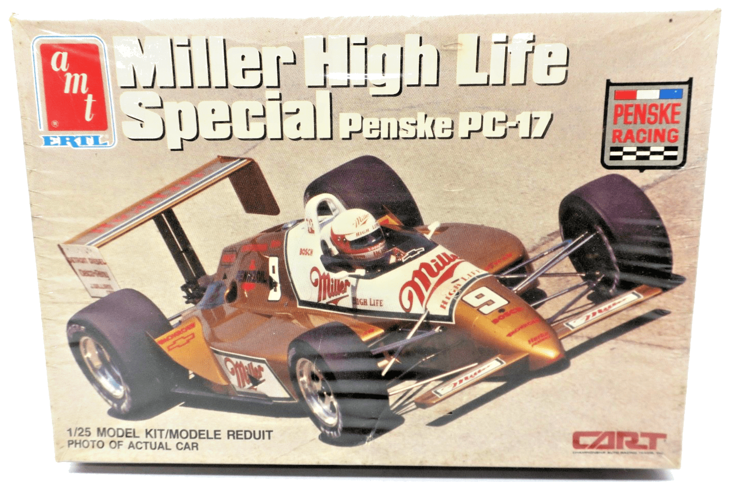 AMT ERTL 1/25 MILLER HIGH LIFE Special Penske PC-17 Model Kit 6881 - WISE GUYS HOBBIES LLC