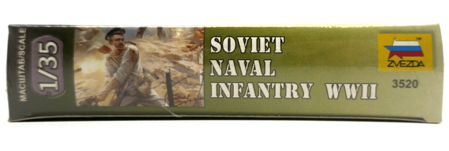 Zvezda 1/35 WWII Soviet Naval Infantry Model Kit 3520 - WISE GUYS HOBBIES LLC