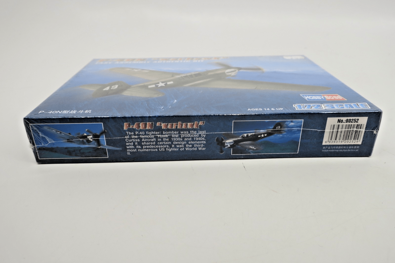 Hobby Boss 1/72 P - 40N "Warhawk" Model Kit 80252 - WISE GUYS HOBBIES LLC