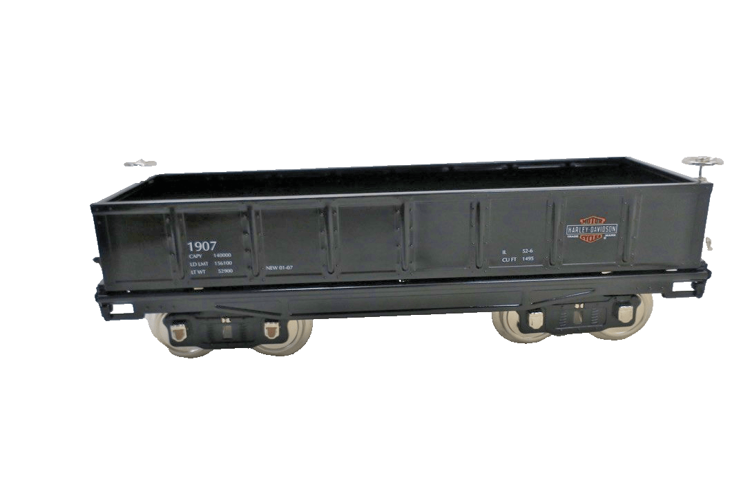 MTH 10-21 Harley-Davidson 200 Series Std. Gauge Gondola Car Production Sample - WISE GUYS HOBBIES LLC