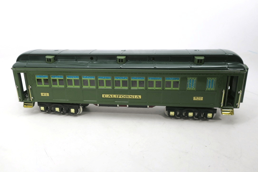 MTH Tinplate Traditions Electric Train 412 State Car Coach CALIFORNIA 10-1078A - WISE GUYS HOBBIES LLC
