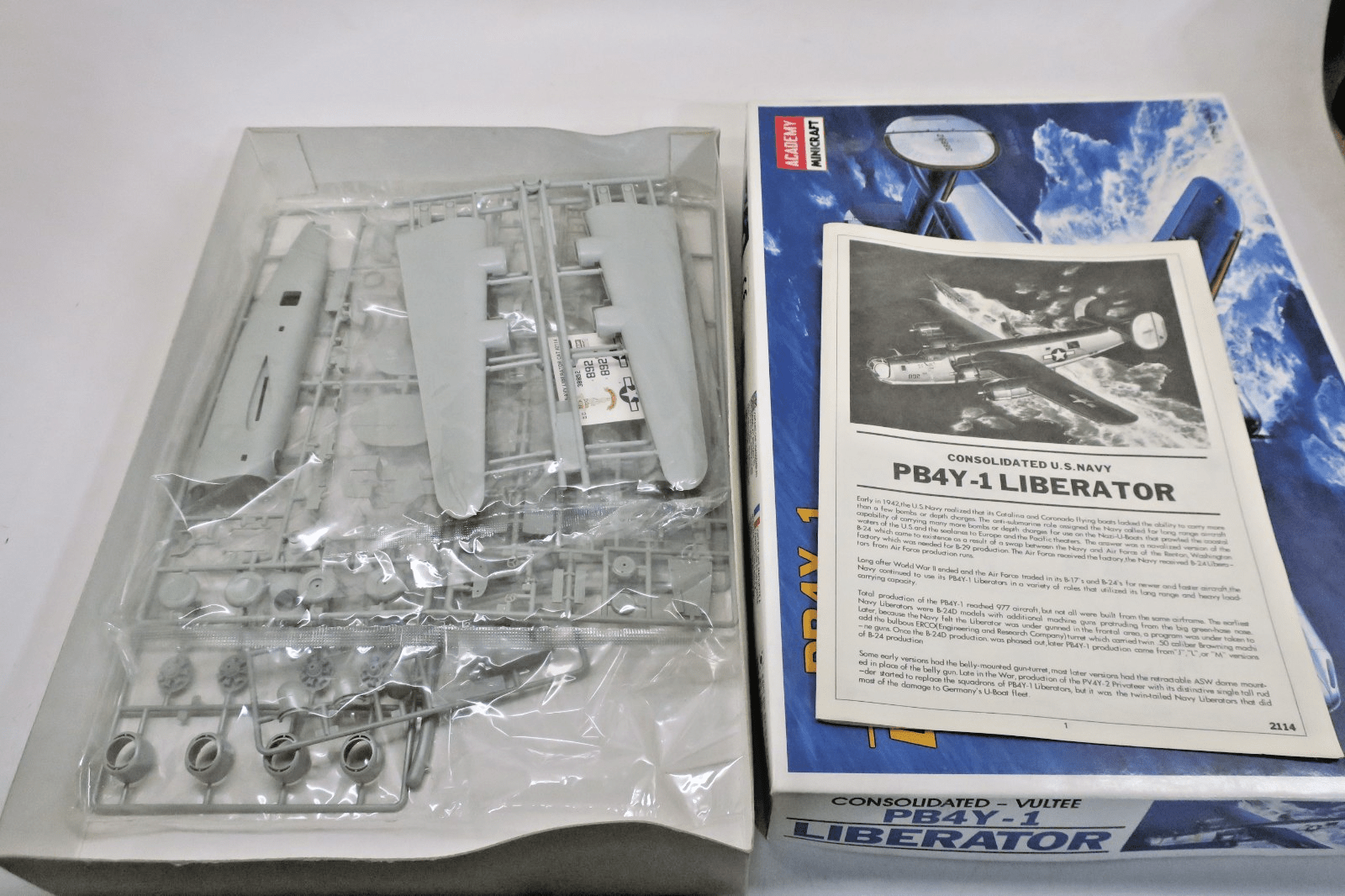 Academy 1/72 PB4Y-1 Liberator Model Kit 2114 - WISE GUYS HOBBIES LLC