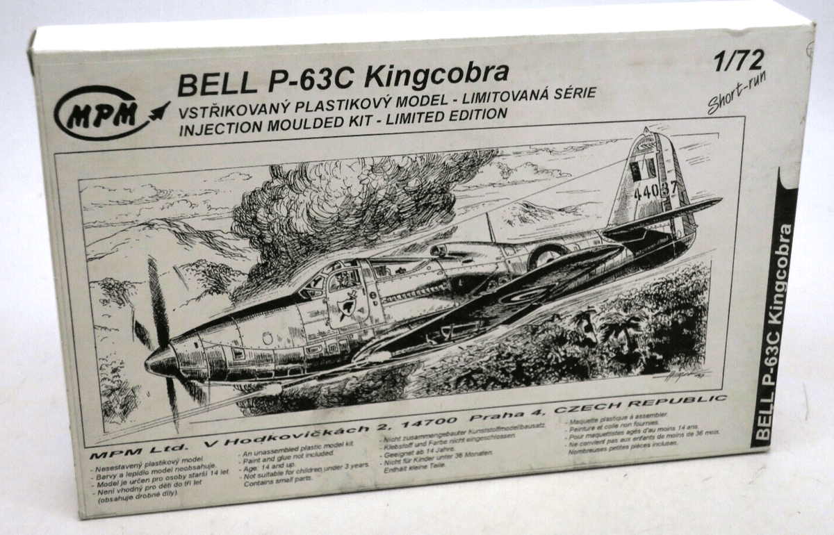 MPM Bell P63 King Cobra Model Kit - WISE GUYS HOBBIES LLC