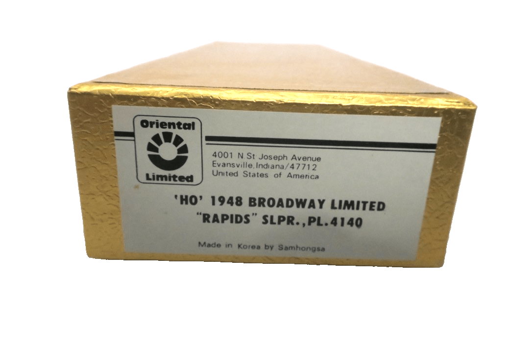 Oriental Limited. HO Scale. 1948 Broadway Limited. "Rapids" Passenger Car. Slpr. - WISE GUYS HOBBIES LLC