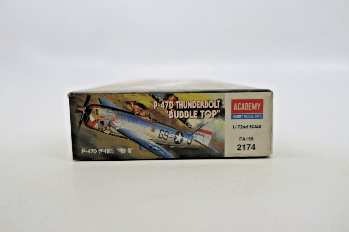 Academy 1/72 P - 47D Thunderbolt Bubbletop Model Kit 2174 - WISE GUYS HOBBIES LLC