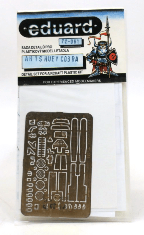 Eduard Photo Etch 1/72 AH - 1S Huey Cobra Detail Set 72 - 061 - WISE GUYS HOBBIES LLC