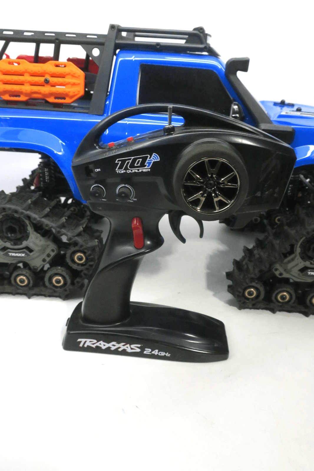 Traxxas TRX-4 All Terrain Equipped blue Clipless Body W/ Tracks - WISE GUYS HOBBIES LLC
