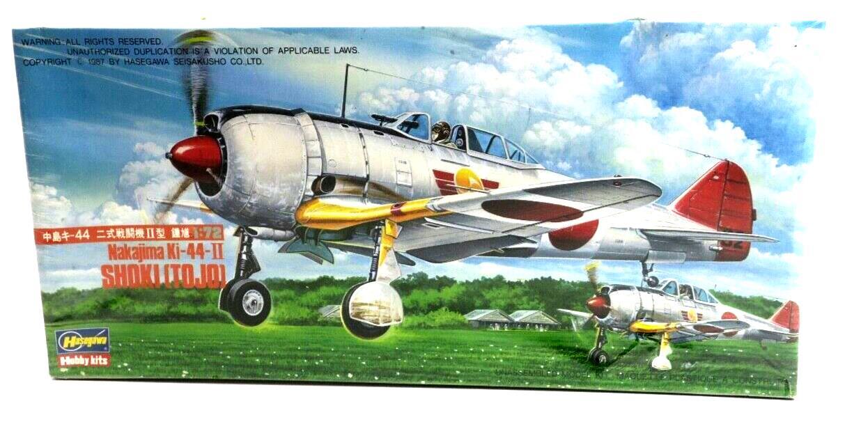 Hasegawa 1/72 Nakajima Ki-44-II Shoki (Tojo) 502 Model Kit - WISE GUYS HOBBIES LLC