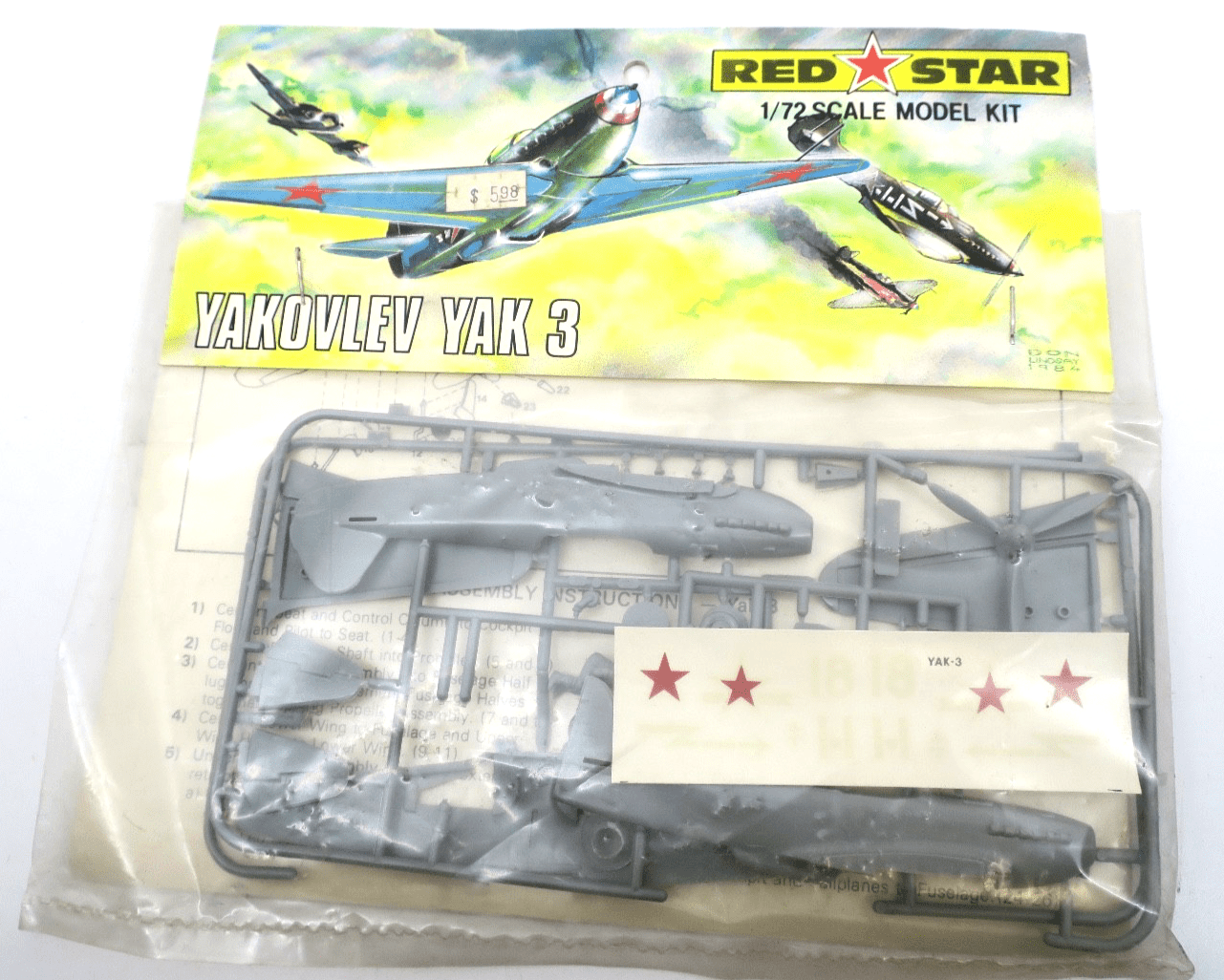 Red Star 1/72 Yakovlev Yak 3 Model Kit RS 103 - WISE GUYS HOBBIES LLC