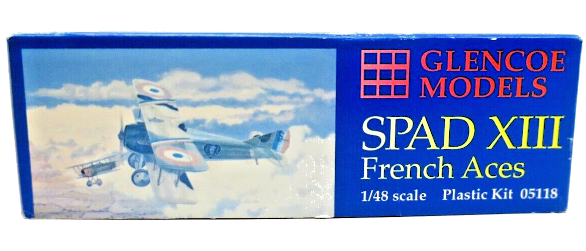 Glencoe Models 1/48 Spa XIIIC.1 French Aces Model Kit - WISE GUYS HOBBIES LLC