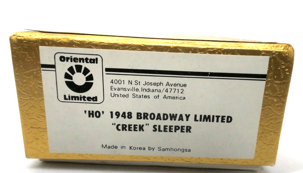 Oriental Limited PRR Pennsylvania 1948 Broadway Limited 'Creek' Sleeper HO - WISE GUYS HOBBIES LLC