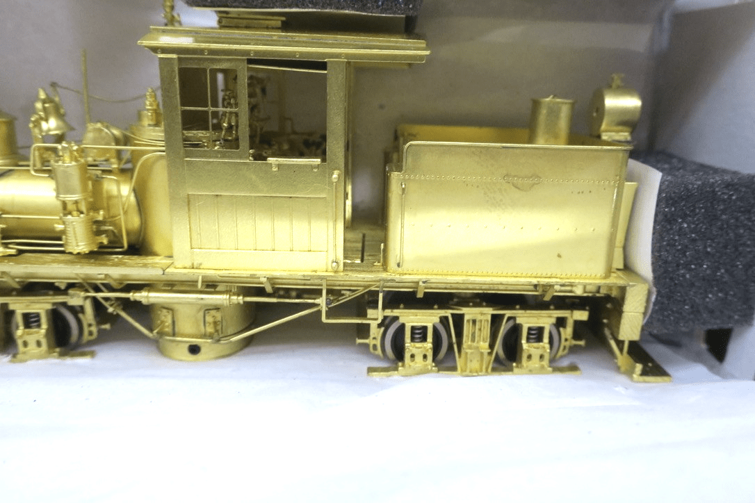 SN3 BRASS PBL MICH-CAL 2 TEE BOILER 16 TON SHAY UNPAINTED MILESTONE MODELS - WISE GUYS HOBBIES LLC