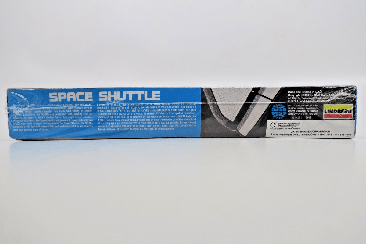 Vintage Lindberg 1/200 Space Shuttle Snapfit Model Kit 72566 - WISE GUYS HOBBIES LLC
