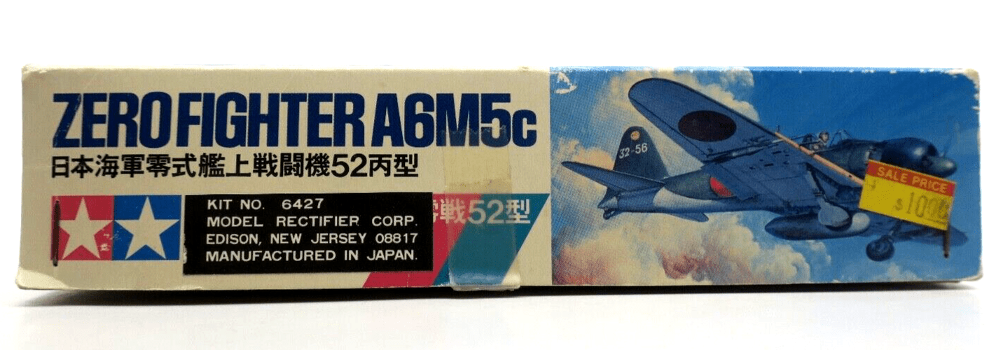 Tamiya 1/48 Mitsubishi A6M5c Zero Fighter Type Zeke Model Kit - WISE GUYS HOBBIES LLC