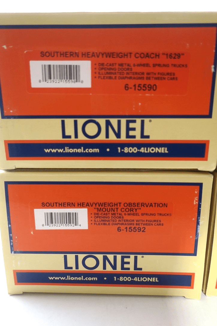 Lionel O-Scale 6-15588 Southern Heavyweight Passenger Car 4-Pack - WISE GUYS HOBBIES LLC