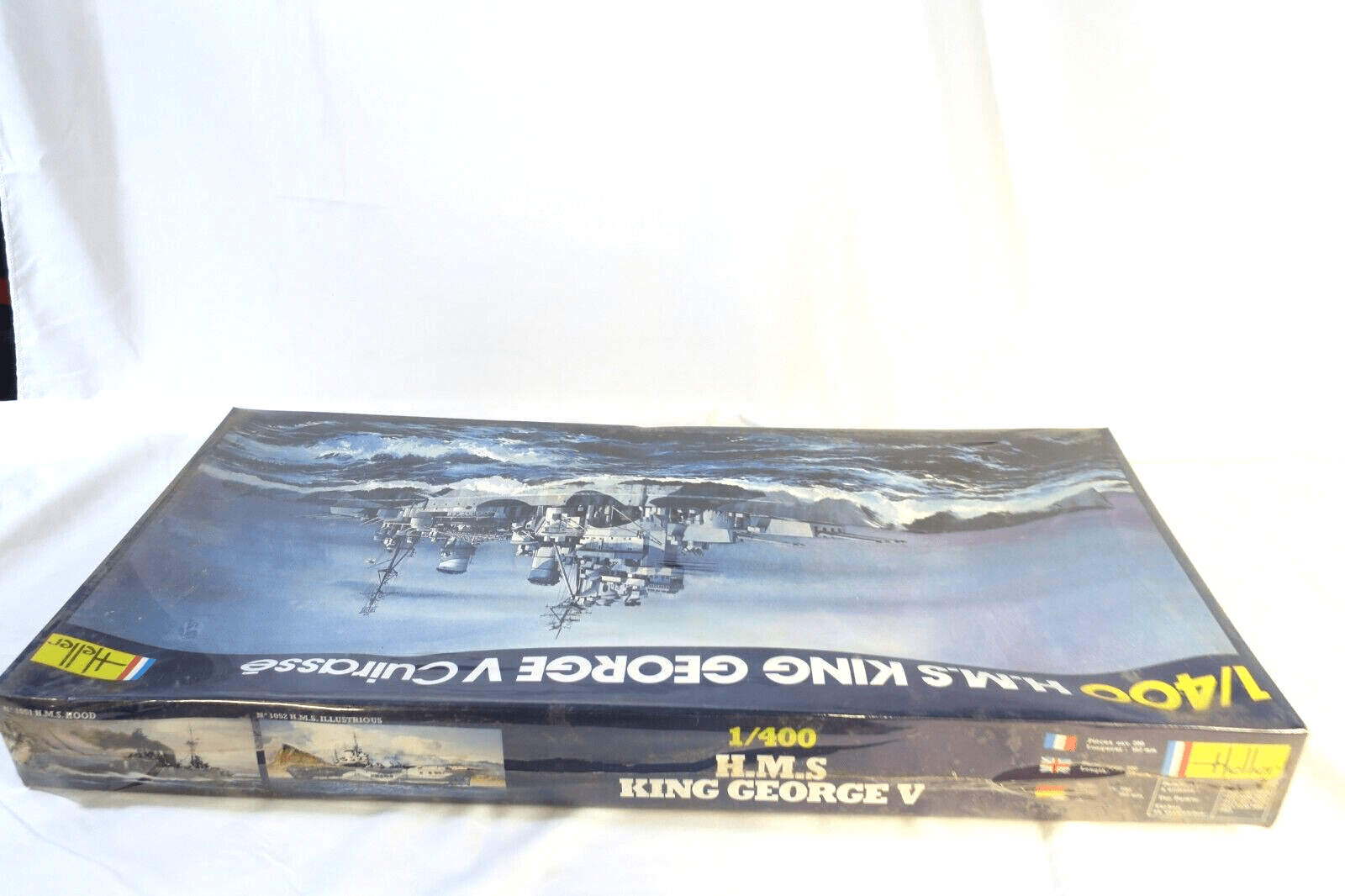 Heller Plastic Model H.M.S. King George V Cuirasse Navel Ship 1:400 Scale VTG - WISE GUYS HOBBIES LLC