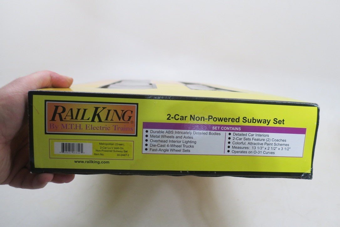 MTH O scale Metropolitan LO - V Subway Add - on Non - Powered Set 30 - 2447 - 3 - WISE GUYS HOBBIES LLC