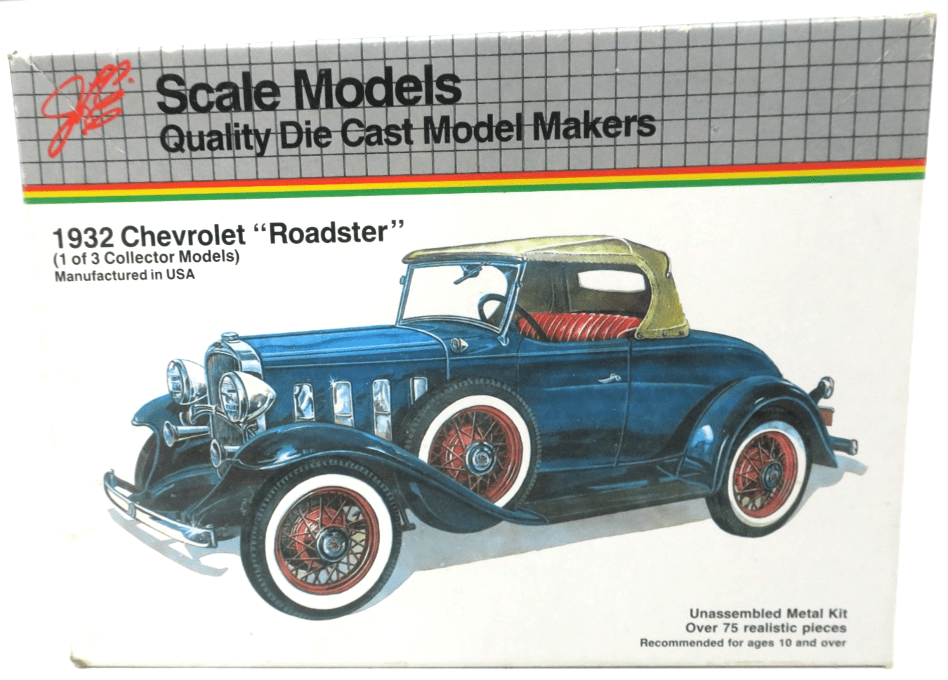 Vintage JLE/Hubley 1932 Chevrolet "Roadster" Model Kit 4003 - WISE GUYS HOBBIES LLC