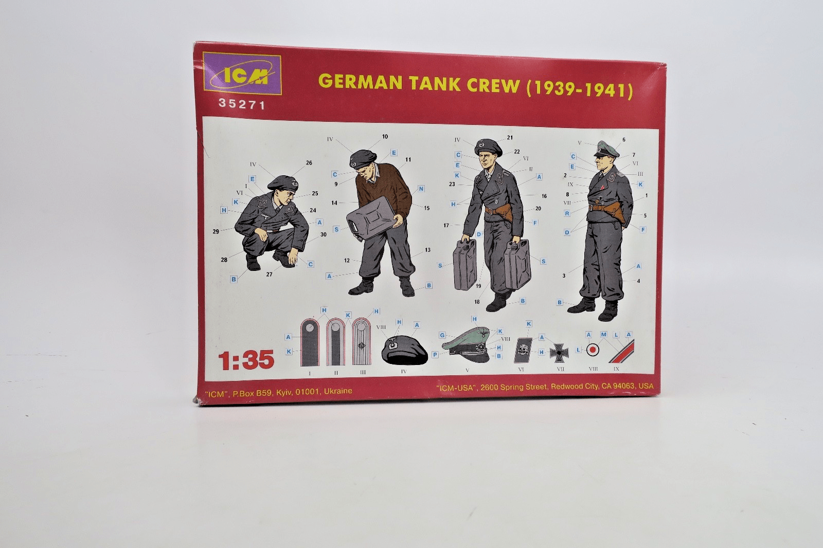 ICM 1/35 German Tank Crew (1939 - 1941) Model Kit 35271 - WISE GUYS HOBBIES LLC