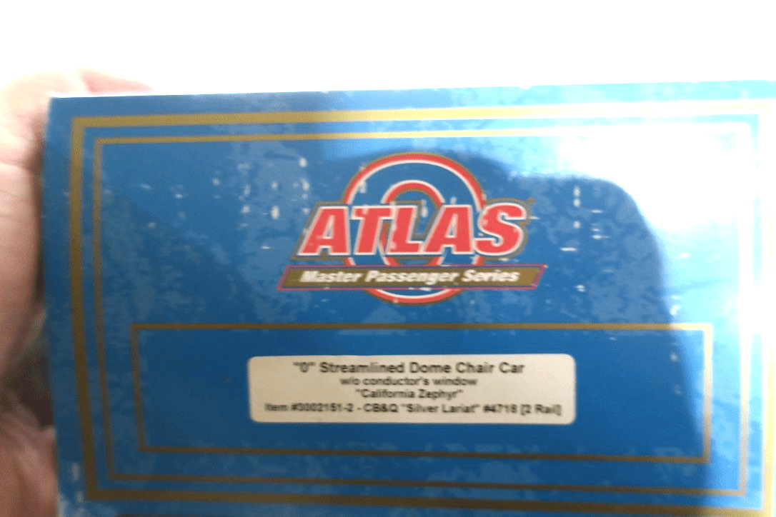 Atlas O - California Zephyr - Silver Lariat - Dome Chair - 3002151 - 2 2 Rail - WISE GUYS HOBBIES LLC