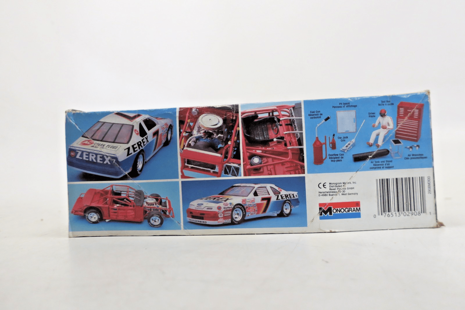 Monogram 1/24 Stock Car + Alan Kulwicki's Zerex Thunderbird Model Kit 2908 - WISE GUYS HOBBIES LLC